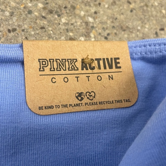 NWT Victoria’s Secret VS PINK Light Blue Stretch Leggings size Medium - Picture 9 of 12